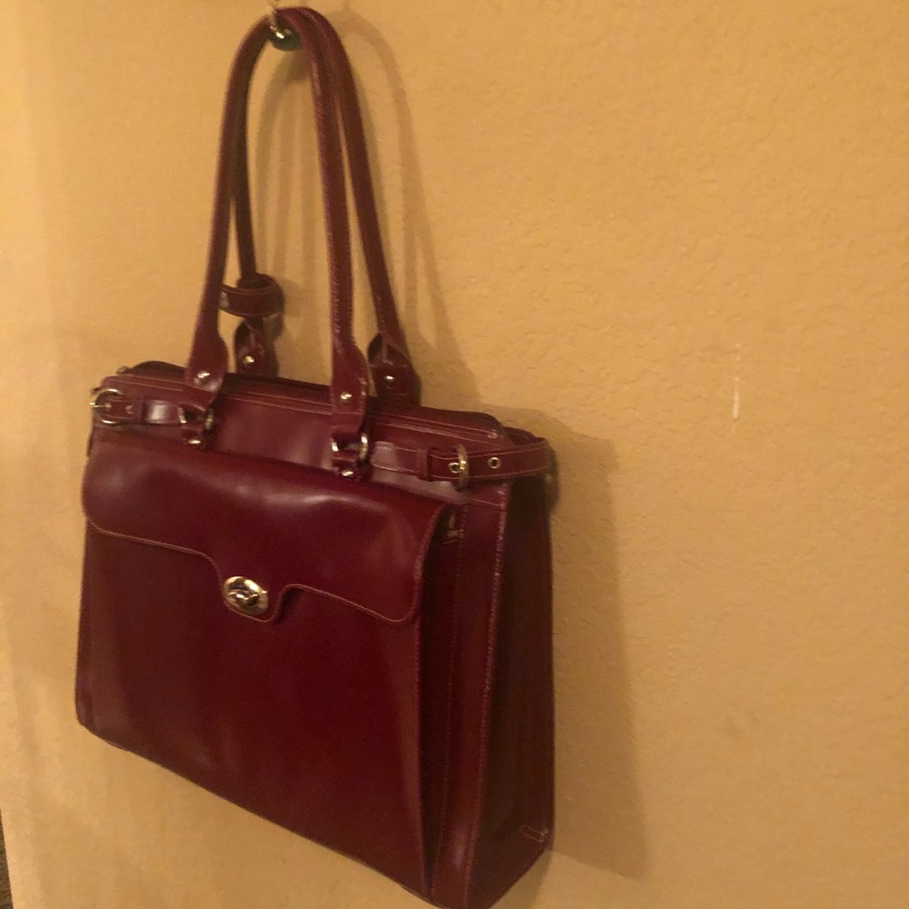 Red McKlein Laptop Bag New without Tags